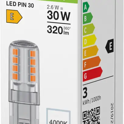 Lampada LED LEDVANCE PIN G9 2.6W 320lm 4000K Ø14×43mm chiaro 