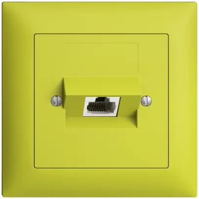 Presa INC 1×RJ45/u 4P ITplus EDIZIOdue lemon 