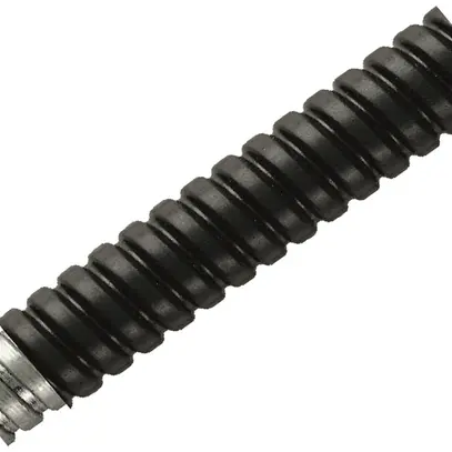 Tuyau métallique Plica FSU M20 50m flexible acier zingué/PVC noir 