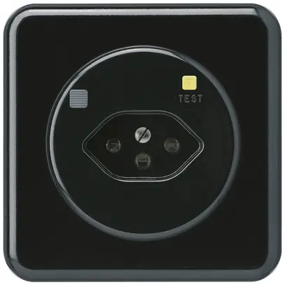 Presa INC basico C T13 FI 30mA nero 
