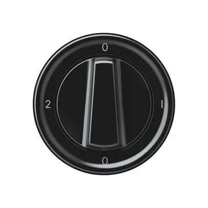 Interruttore rotativo origin commutatore 2/1L 16A 250V 0-1-0-2 60×60mm nero 