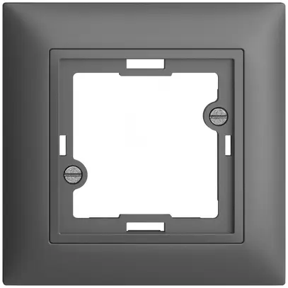 Kit frontal EDIZIOdue gris foncé 88×88mm pour lampe témoin plate 
