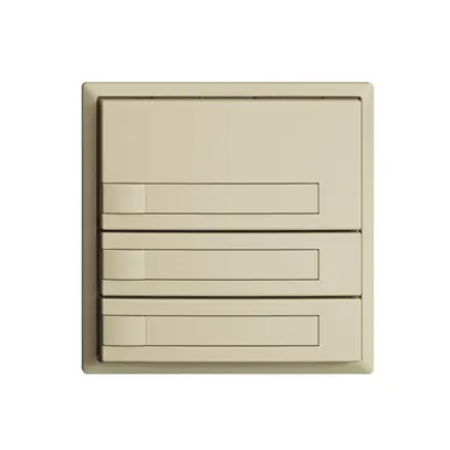 Poussoir KNX RGB EDUE, 250mW, s.LED, a.insert papier, 3×poussoir, 1×touche, van 