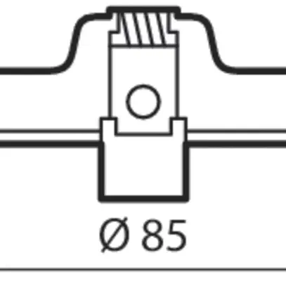 Cadre d'encastrement Philips RS155Z ADJUST aluminium Ø85×29mm noir 