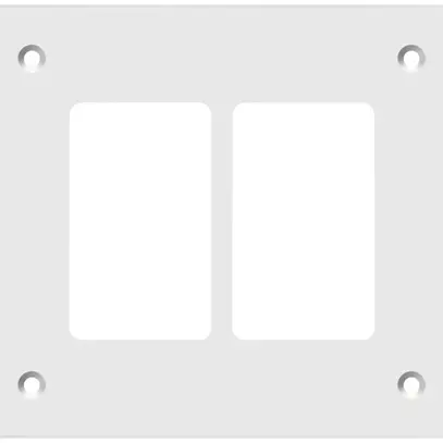 Placca di montaggio Hager FLF 3/5 1×2 alluminio anodizzato bi 