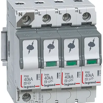 Protection surtension Legrand T2 3L+N, Imax.40kA 