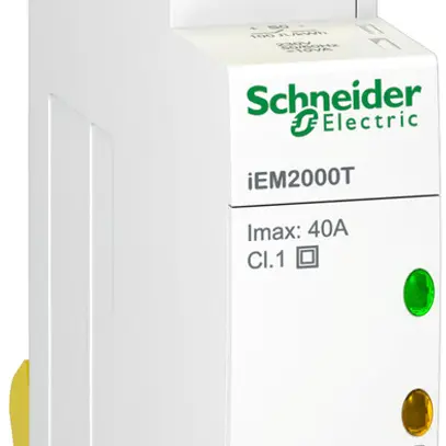 Contatore energia AMD Schneider Electric iEM2000T 1P+N 40A impulsi senza display 