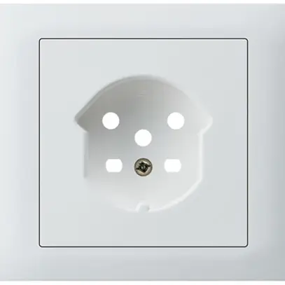 Kit frontal INC Hager kallysto pour prise G3 1×T15 cadre enfichable blanc 