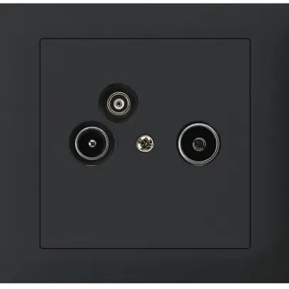 Prise d'antenne INC TV-R-données kallysto 19dB noir 