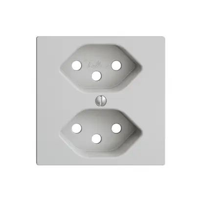 Placca frontale 2×T13 EDIZIOdue grigio chiaro 