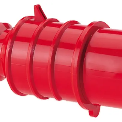 Stecker CEE Bals 5P 16A 400V 3h rot IP44 vernickelt QC.TE-Plus 