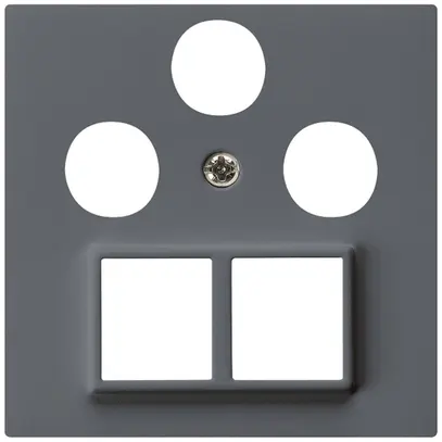 Placca frontale HMS kallysto per R/TV/SAT antracite 