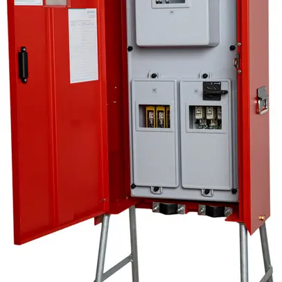 Armadio di raccordo Demelectric 80A 55kVA NH00 IP44 rosso 