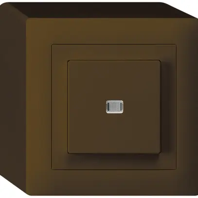 Pulsante luminoso AP kallysto AR/2L marrone 