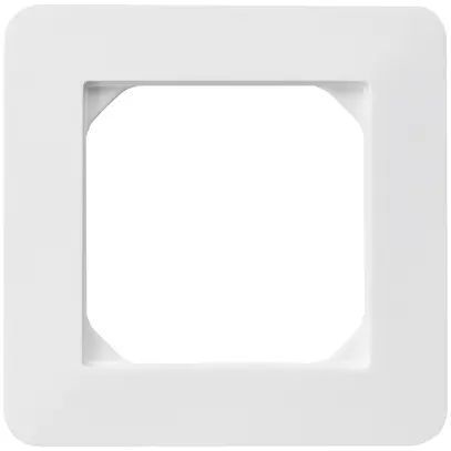 Cadre de recouvrement ENC kallysto.trend 1×1 blanc 94×94mm 