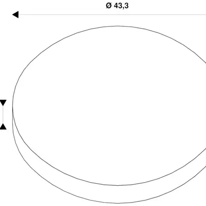 Telaio da incasso SLV DECONA alluminio Ø433×75mm bianco 