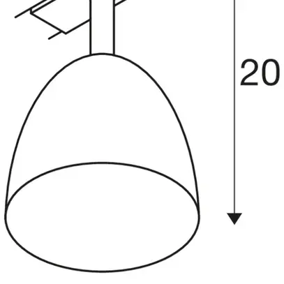 Proiettore SLV PARA CONE GU10 25W 1-fase Ø135mm rame 