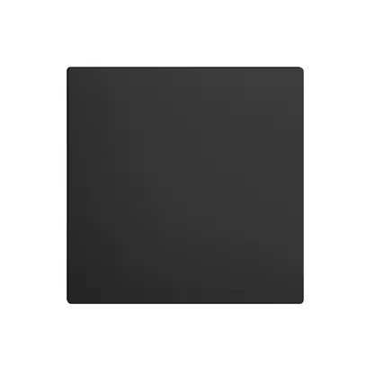 Plaque frontale EDIZIOdue noir 60×60mm pour obturateur 