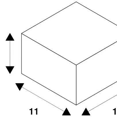 Réflecteur SLV ENOLA L Ø110×69.6mm 60° polycarbonate chromé 