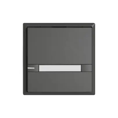 Poussoir KNX RGB EDIZIO.liv SNAPFIX® capteur temp.RGB-LED étiqu.1×com.2T grf 