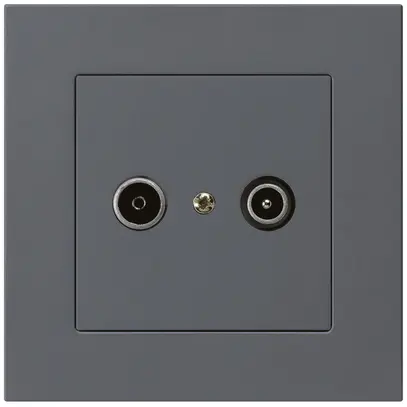 Prise de passage ENC kallysto.pro R/TV 23dB anthracite 