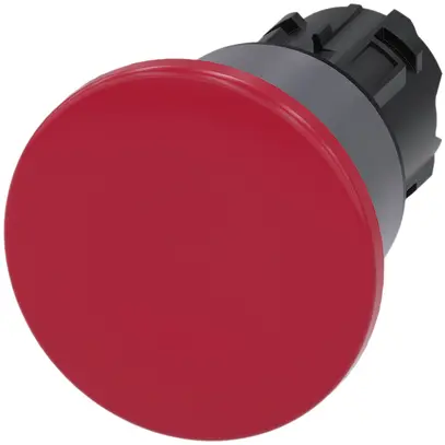 Pulsante Siemens SIRIUS ACT sblocco tirando Ø40mm rosso anello frontale met. 