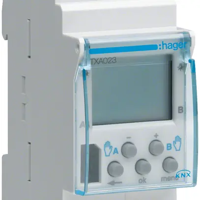 Interrupteur horaire INC Tebis TXA023 KNX 2 canaux DCF77 