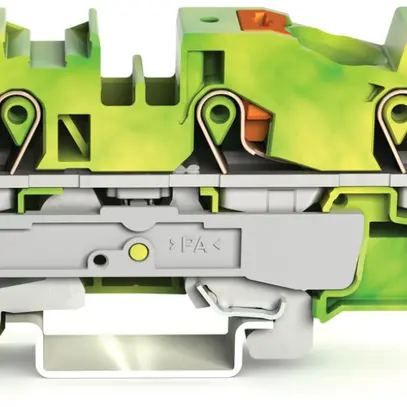 Morsetto di protezione WAGO TOPJOB-S 16mm² 3L verde/giallo serie 2216 