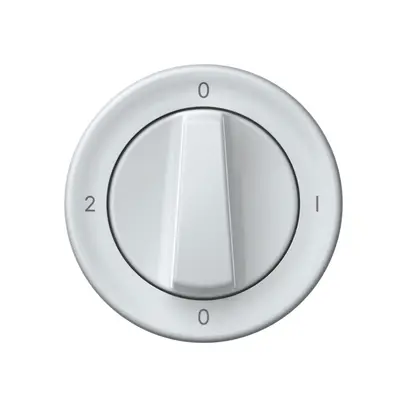 Interruttore rotativo origin commutatore 2/1L 16A 250V 0-1-0-2 60×60mm bianco 