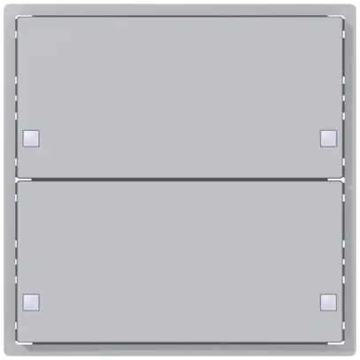 Sensore pulsante SIDUS KNX Design tipo E, 2/4, alluminio 