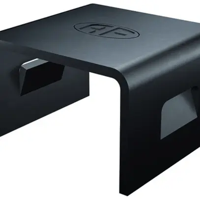 Étrier de fixation pour Quadro Flury AV 60, acier inoxydable A2, noir 