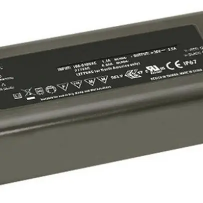 Bloc d'alimentation DOTLUX, p.bandes LED, 120W, 24VDC, 5A 191×63×38mm 0…10V IP67 