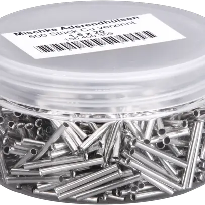 Capocorda Mischke E DIN 46228 1.5mm²/20mm nudo Cu-stagnato 