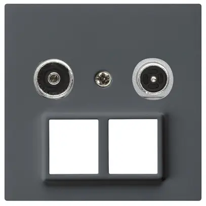 Presa multimedia kallysto R/TV montaggio A 14dB 2GHz antracite 