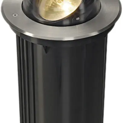 Luminaire de sol INC SLV DASAR BULLSEYE, G53 50W rond IP67 acier fin 