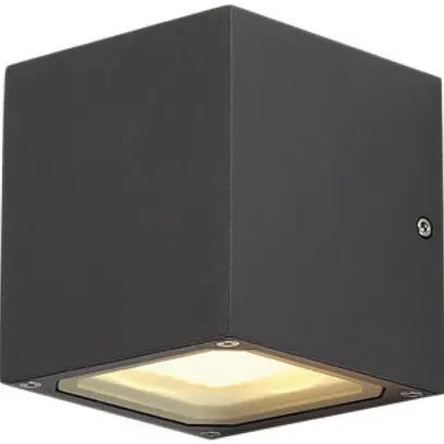 Applique SLV SITRA CUBE, 2×GX53 9W IP44 anthracite 