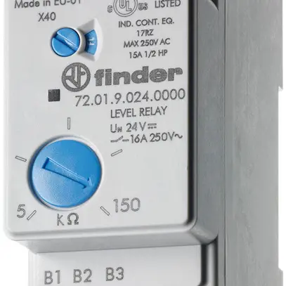 Relè di sorveglianza di livello AMD Finder 72.01 24VAC 5…150kΩ 