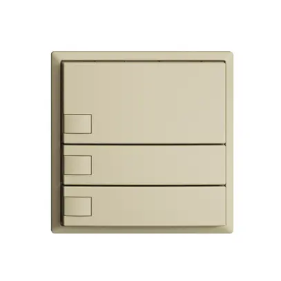 Pulsante KNX RGB EDUE, 250mW, s.LED, 3×pulsante, com.1×tasto, van 