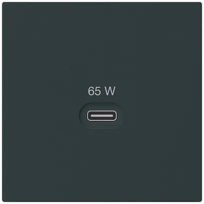 Prise de charge USB Hager kallysto type C 65W 3250mA noir 