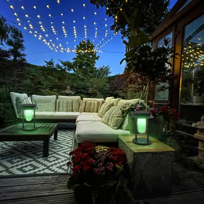 Lampada da tavolo LED LEDVANCE SMART+ Solar 3W 200lm 3000K RGBW REG nero 