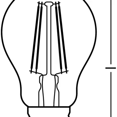 LED-Lampe PARATHOM CLASSIC A40 FIL CLEAR E27 4W 827 470lm 
