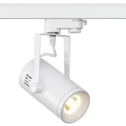 LED-Leuchte SLV EURO SPOT TRACK 9W 650lm 3000K 36° 3-Ph.-Adapter weiss 