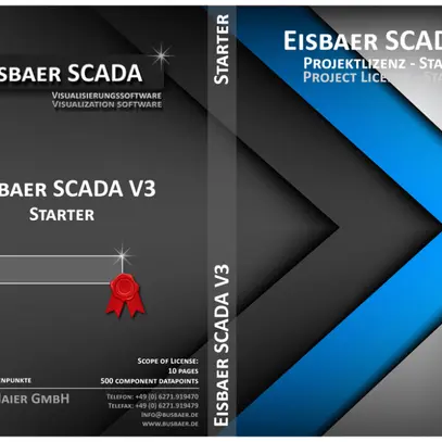 Licence de logiciel EisBär SCADA 3, "Starter", avec dongle USB 