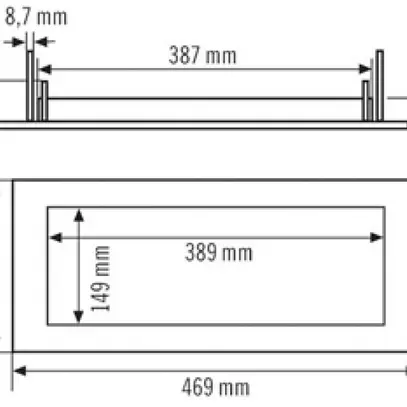 Cadre de fixation pour faux plafonds ESYLUX pour ELX, SLX 