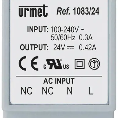 Alimentazione di linea AMD Urmet per 2VOICE 110/230VAC 12W p.inoltro di chiamata 