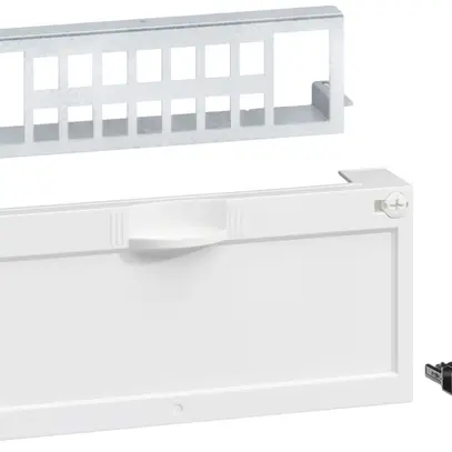 Pannello patch Hager Keystone 14×RJ45 con copertura per FLF tipo13 grd.I 
