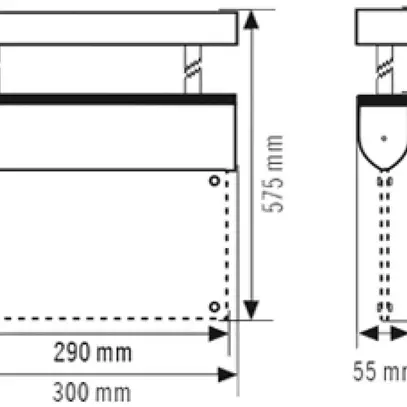 Lampada di emergenza ESYLUX SLC EL LED IR 230V 3W IP40 3h all fissaggio sospeso 