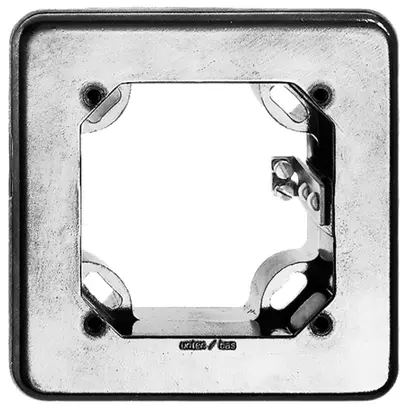 Cadre de montage grd.II aluminium nature 106×106mm p.interrupteur rotatif 