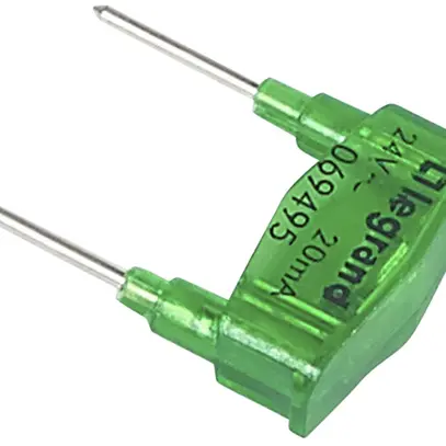 Lampada di ricambio 24V 15mA verde 