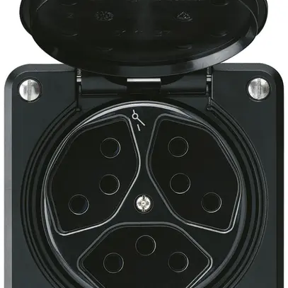 Presa INC robusto 3×tipo 13/1 nero per combinazione 